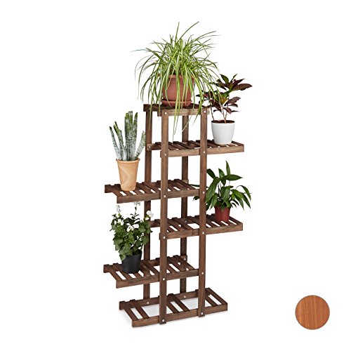 Relaxdays-Etagre--fleurs-en-bois-escalier-pour-plantes-5-niveaux-chelle-plantes-intrieure-HxlxP-125-x-81-x-25-cm-0