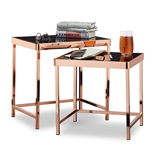 Relaxdays-Table-dappoint-COPPER-plateau-en-verre-noir-lot-de-2-dco-table-basse-moderne-cuivre-0-0