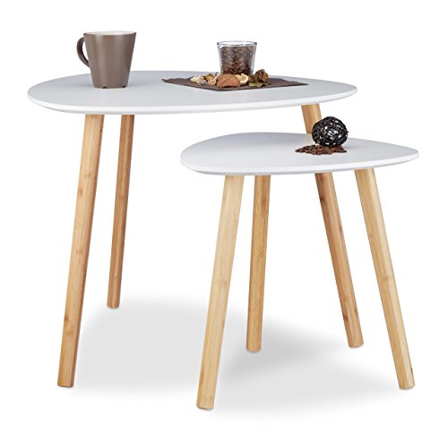 Relaxdays-Table-dappoint-Ronde-Lot-de-2-en-Bois-Blanc-Table-gigogne-Nordique-scandinave-Blanc-Nature-0
