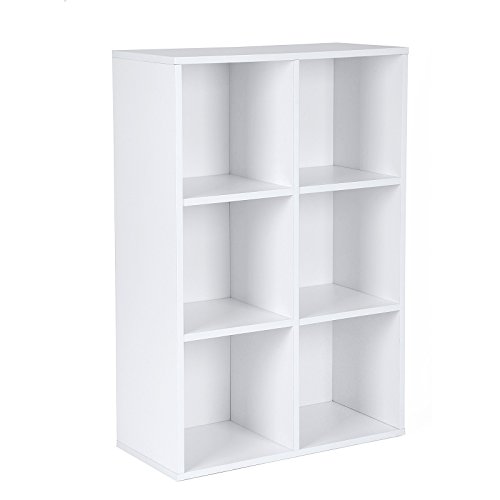 VASAGLE-Meuble-de-Rangement-Bibliothque-Etagre-de-6-Casiers-Charge-Blanche-LBC203D-0-0