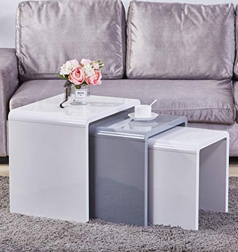 Nid-de-3-Tables-Table-Basse-Haute-Brillance-Table-Set-Table-dAppoint-Blanc-Gris-0
