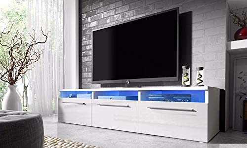 Selsey-Lavello-Meuble-TVBanc-TV-140-cm-Blanc-avec-clairage-LED-0-0