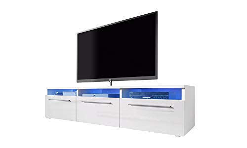 Selsey-Lavello-Meuble-TVBanc-TV-140-cm-Blanc-avec-clairage-LED-0