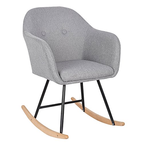 WOLTU-935-Chaise--Bascule-Pieds-en-Acier-Fauteuil--Bascule-Assise-en-Lin2-Couleurs-0