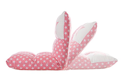 howa-2-en-1-Fauteuil-pour-enfant-Canap-pour-enfant--dossier-rglable--6-positions-rose-blanc-8601-0-1