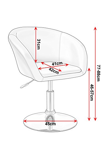 Duhome-Fauteuil-de-Salon-Fauteuil-Club-Similicuir-Fauteuil-Cabriolet-pivotant-Chaise-de-Salle--Manger-rglable-en-Hauteur-slection-de-Couleur-WY-440-0-0