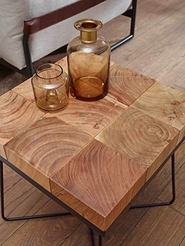 FineBuy-Table-dappoint-Bois-MassifMtal-Acacia-45-x-51-x-45-cm-Table-Basse-Salon-Bout-de-canap-est-Table-de-Salon-Table-en-Bois-carr-0-2