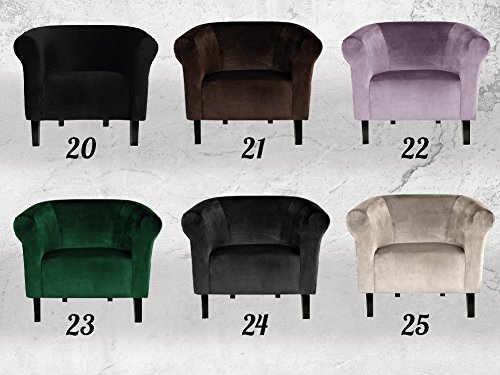 Fortisline-Fauteuil-Crapaud-Monaco-Velvet-en-Velours-Parme-siges-pour-Salon-Bistro-caf-W36422-0-2