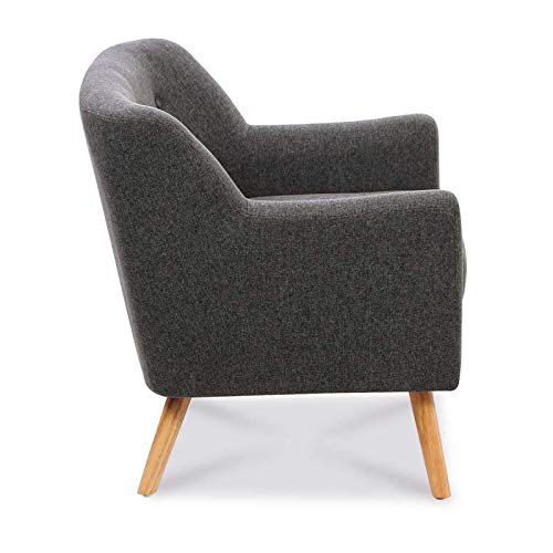 IDMarket-Fauteuil-scandinave-en-Tissu-Gris-Anthracite-0-2