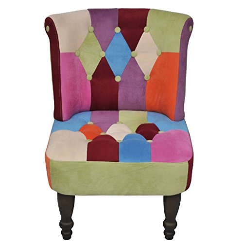 vidaXL-Fauteuil-en-Style-Franais-avec-Design-de-Patchwork-Chambre--Coucher-0-0