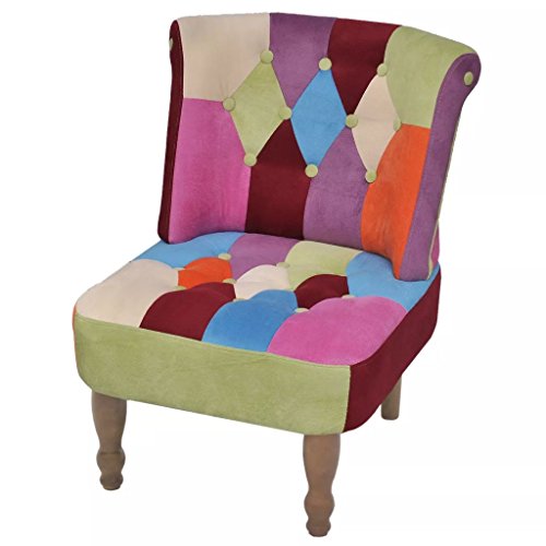 vidaXL-Fauteuil-en-Style-Franais-avec-Design-de-Patchwork-Chambre--Coucher-0