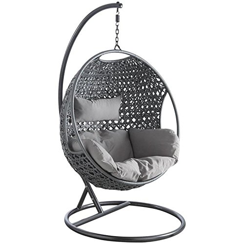 Aubry-Gaspard-MBA-1170-C-Balancelle-rglable-avec-Coussin-0-0
