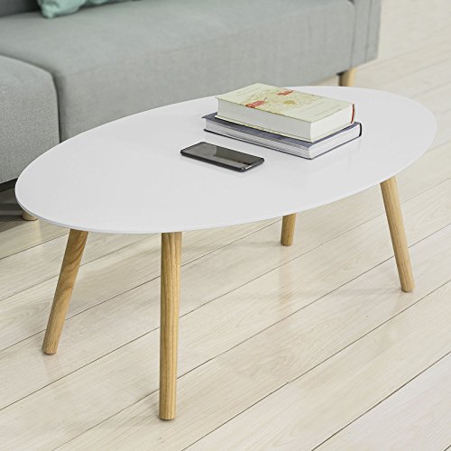 SoBuy-FBT61-W-Table-Basse-Ovale-Table-dappoint-Design-Moderne-Table-de-Salon-en-Bois-0-0