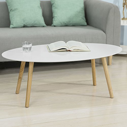 SoBuy-FBT61-W-Table-Basse-Ovale-Table-dappoint-Design-Moderne-Table-de-Salon-en-Bois-0-1