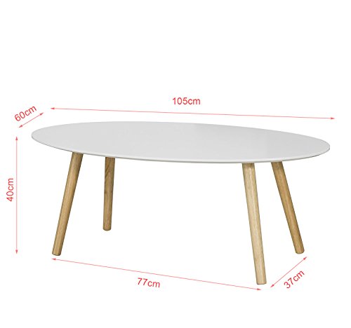 SoBuy-FBT61-W-Table-Basse-Ovale-Table-dappoint-Design-Moderne-Table-de-Salon-en-Bois-0-2