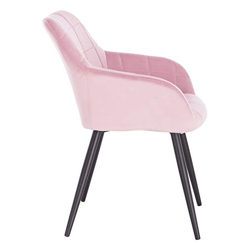 WOLTU-1-pice-Chaise-de-Salle--Manger-Chaise-de-Cuisine-rembourre-en-VeloursLin-Pied-en-mtal1203-0-2