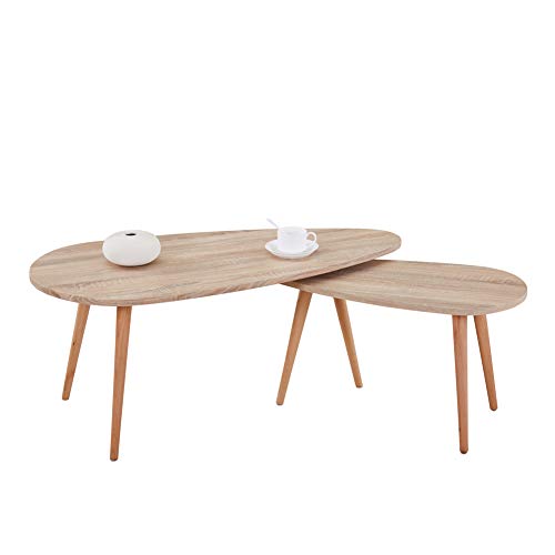 GOLDFAN-Table-Basse-Bois-Massif-Lot-de-2-Table-Gigognes-Triangulaire-pour-Salon-Table-dappoint-Design-Moderne-Chne-0