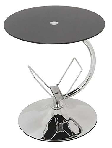 King-Table-Basse-dAppoint-Chevet-Verre-Tremp-Noir-Hauteur-52-cm-Porte-Magazines-intgr-0-0
