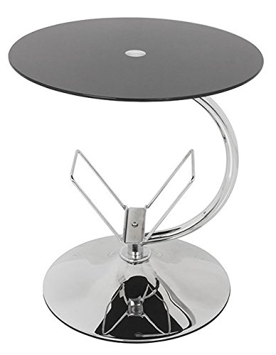 King-Table-Basse-dAppoint-Chevet-Verre-Tremp-Noir-Hauteur-52-cm-Porte-Magazines-intgr-0