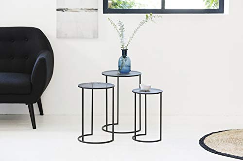LIFA-LIVING-Lot-de-3-Tables-Basses-gigognes-Table-Basse-Salon-Design-Moderne-Table-Basse-en-mtal-Noir-de-Style-scandinave-pour-la-Cuisine-et-la-Chambre-0-0
