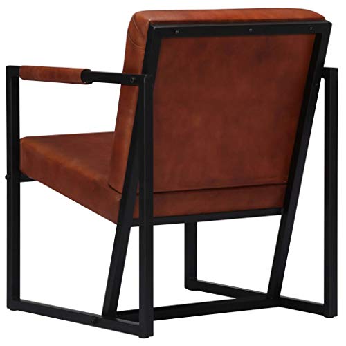 Festnight-Fauteuil-de-Salon-Fauteuil-en-Cuir-vritable-Luxueux-Fauteuil-de-Bureau-Fauteuil-Relax-pour-Canap-Vintage-0-1