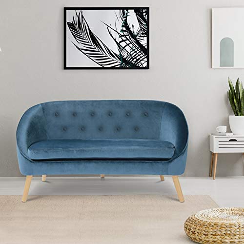 IDMarket-Canap-Banquette-en-Velours-Sonia-Bleu-0-2