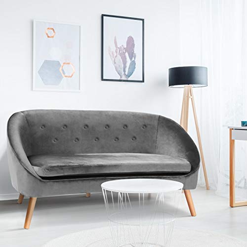 IDMarket-Canap-Banquette-en-Velours-Sonia-Gris-0-0