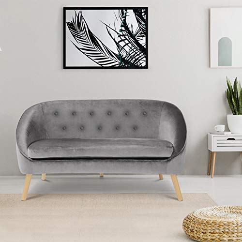 IDMarket-Canap-Banquette-en-Velours-Sonia-Gris-0-2