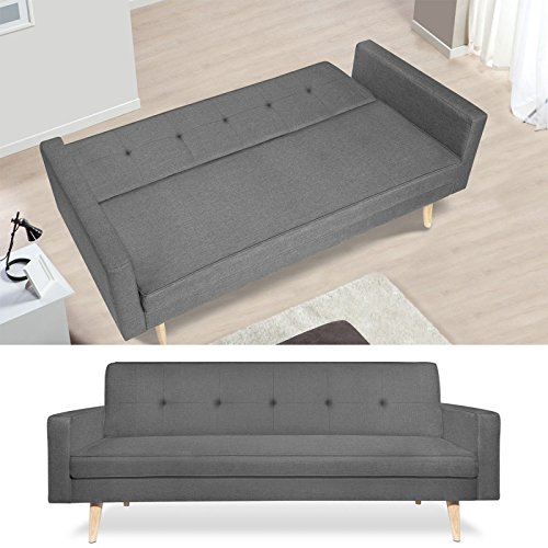 IDMarket-Canap-Droit-3-Places-Lars-Convertible-Gris-scandinave-0-1