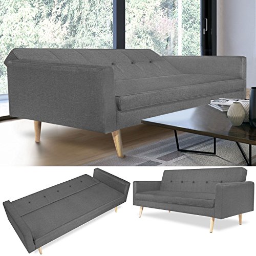 IDMarket-Canap-Droit-3-Places-Lars-Convertible-Gris-scandinave-0-2
