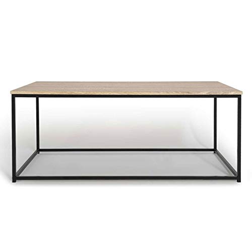 IDMarket-Table-Basse-Detroit-Design-Industriel-Bois-et-mtal-Noir-0-1