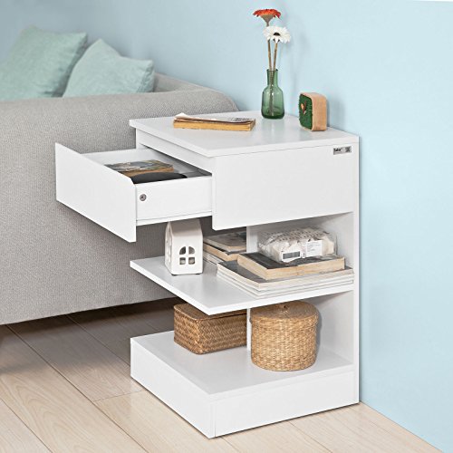 SoBuy-FBT49-W-Table-de-chevet-Table-dappoint-Bout-de-Canap-avec-1-tiroir-et-2-tagres-de-rangement-0-1