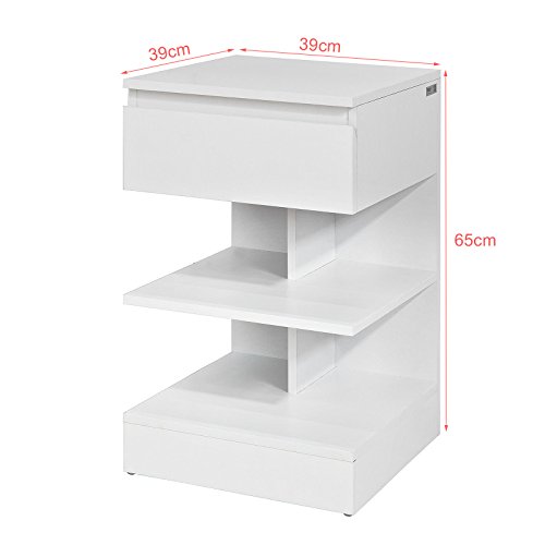 SoBuy-FBT49-W-Table-de-chevet-Table-dappoint-Bout-de-Canap-avec-1-tiroir-et-2-tagres-de-rangement-0-2