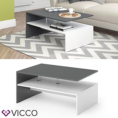 Vicco-Amato-Table-Basse-90-x-60-cm-Table-de-Salon-Table-dappoint-Table-Basse-en-Bois-Table-Basse-3-Couleurs-au-Choix-0-0