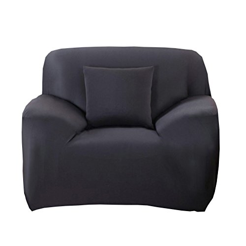 WINOMO-Housse-de-fauteuil-Canap-en-Polyester-Extensible-Dcor-Salon-Antipoussire-Couvertures-et-Protecteur-de-Sofa-Noir-0