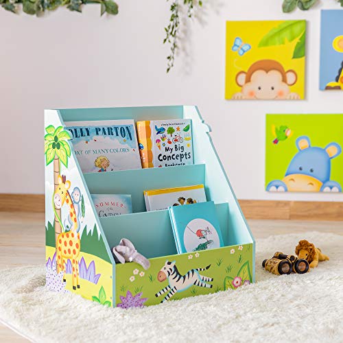 Fantasy-Fields-Bibliothque-Sunny-Safari-pour-bb-Porte-revues-en-Bois-pour-Enfants-Meubles-en-Bois-pour-Enfants-Bleu-4699-x-2953-cm-x-4763-cm-0-0