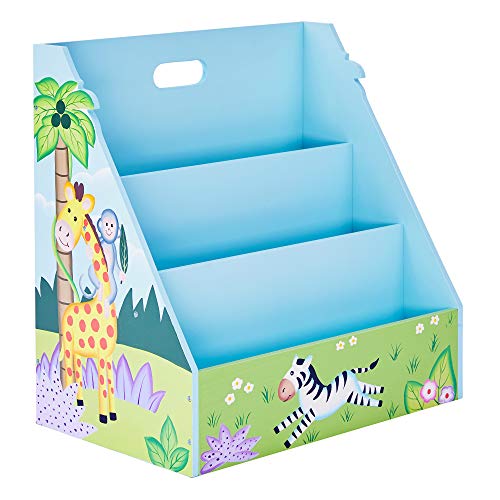 Fantasy-Fields-Bibliothque-Sunny-Safari-pour-bb-Porte-revues-en-Bois-pour-Enfants-Meubles-en-Bois-pour-Enfants-Bleu-4699-x-2953-cm-x-4763-cm-0