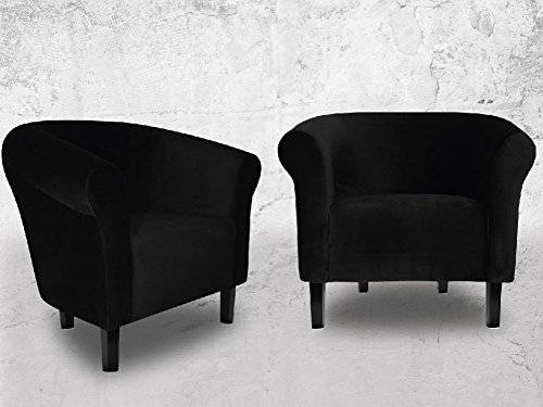 Fortisline-Fauteuil-Crapaud-Monaco-Velvet-en-Velours-Noir-siges-pour-Salon-Bistro-cafW36420-0-1