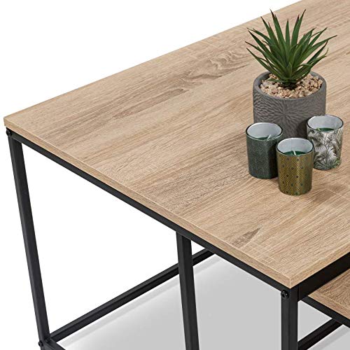 IDMarket-Lot-de-2-Tables-Basses-gigognes-Detroit-100113-Design-Industriel-0-2