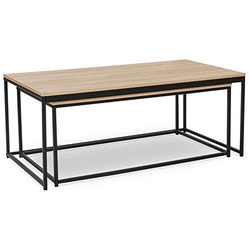 IDMarket-Lot-de-2-Tables-Basses-gigognes-Detroit-100113-Design-Industriel-0