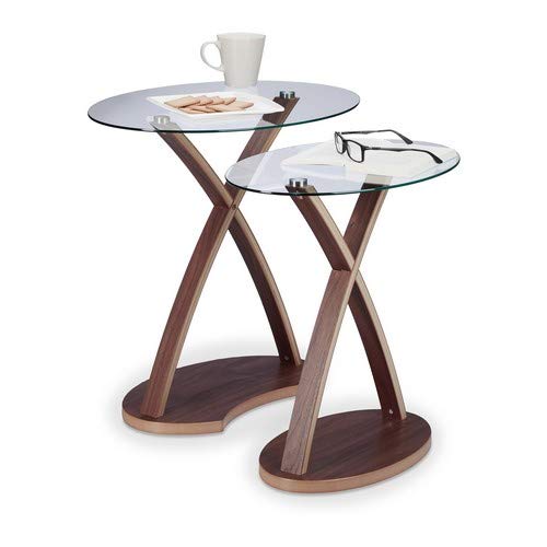 Relaxdays-10021248-Table-dappoint-ovale-lot-de-2-plateau-en-verre-et-pieds-en-bois-design-moderne-2-tailles-nature-Marron-0