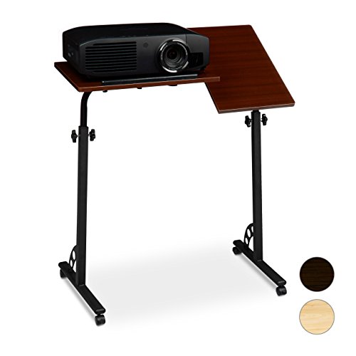 Relaxdays-Table-pour-Ordinateur-Portable-HxlxP-110-x-80-x-50-cm-Hauteur-rglable-roulettes-Table-Bout-de-canap-Table-de-lit-Bureau-Informatique-Tablette-pour-Souris-Plusieurs-Couleurs-0