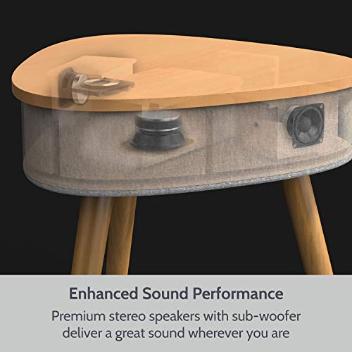 Table-Basse-Portable-avec-Enceinte-Bluetooth-Chargeur-Induction-sans-Fil-et-Port-de-Charge-USB-0-1