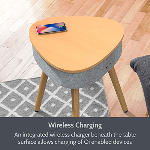 Table-Basse-Portable-avec-Enceinte-Bluetooth-Chargeur-Induction-sans-Fil-et-Port-de-Charge-USB-0-2