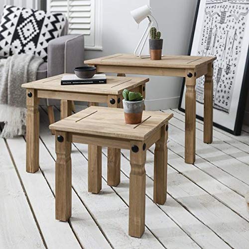 Tables-gigognes-set-de-3-en-pin-massif-srie-meubles-Corona-0-1