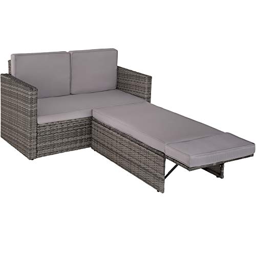 TecTake-800693-Salon-de-Jardin-Modulable-2-Personnes-en-Rsine-Tresse-1-Canap-et-1-Tabouret-Coussins-pais-Inclus-Plusieurs-Couleurs-0-1