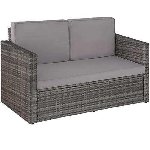TecTake-800693-Salon-de-Jardin-Modulable-2-Personnes-en-Rsine-Tresse-1-Canap-et-1-Tabouret-Coussins-pais-Inclus-Plusieurs-Couleurs-0-2