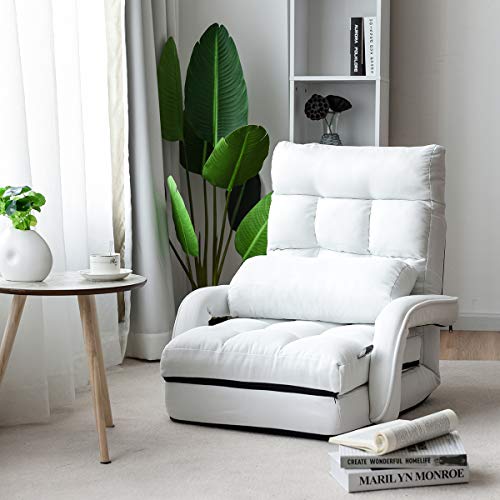 Costway-Fauteuil-Convertible-Chauffeuse-Convertible-1-Place-avec-Oreiller-5-Positions-Disponibles-pour-SalonBureauChambre-0-0