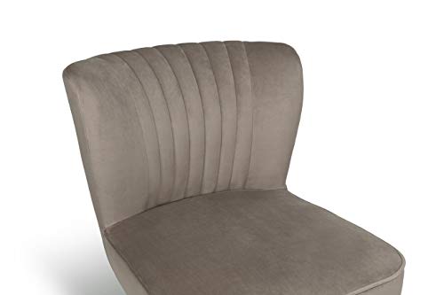 LIFA-LIVING-Fauteuil-Salon-scandinave-Velours-Bois-et-mtal-Chaise-Design-Style-Vintage-pour-Salon-Salle-a-Manger-Chambre-ou-Bureau-100-kg-0-1
