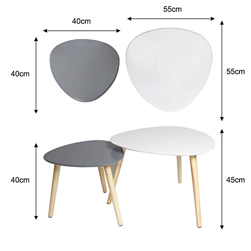 Table-basse-Ensemble-de-2-tables-dappoint-gigognes-scandinaves-Table-dappoint-triangulaire-moderne-pour-balcon-de-salon-Blanc-et-Gris-0-2